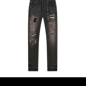 Distressed Black Skinny Jeans for Men